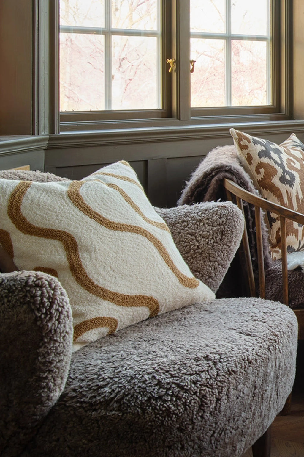 Swati Boucle Throw Pillow