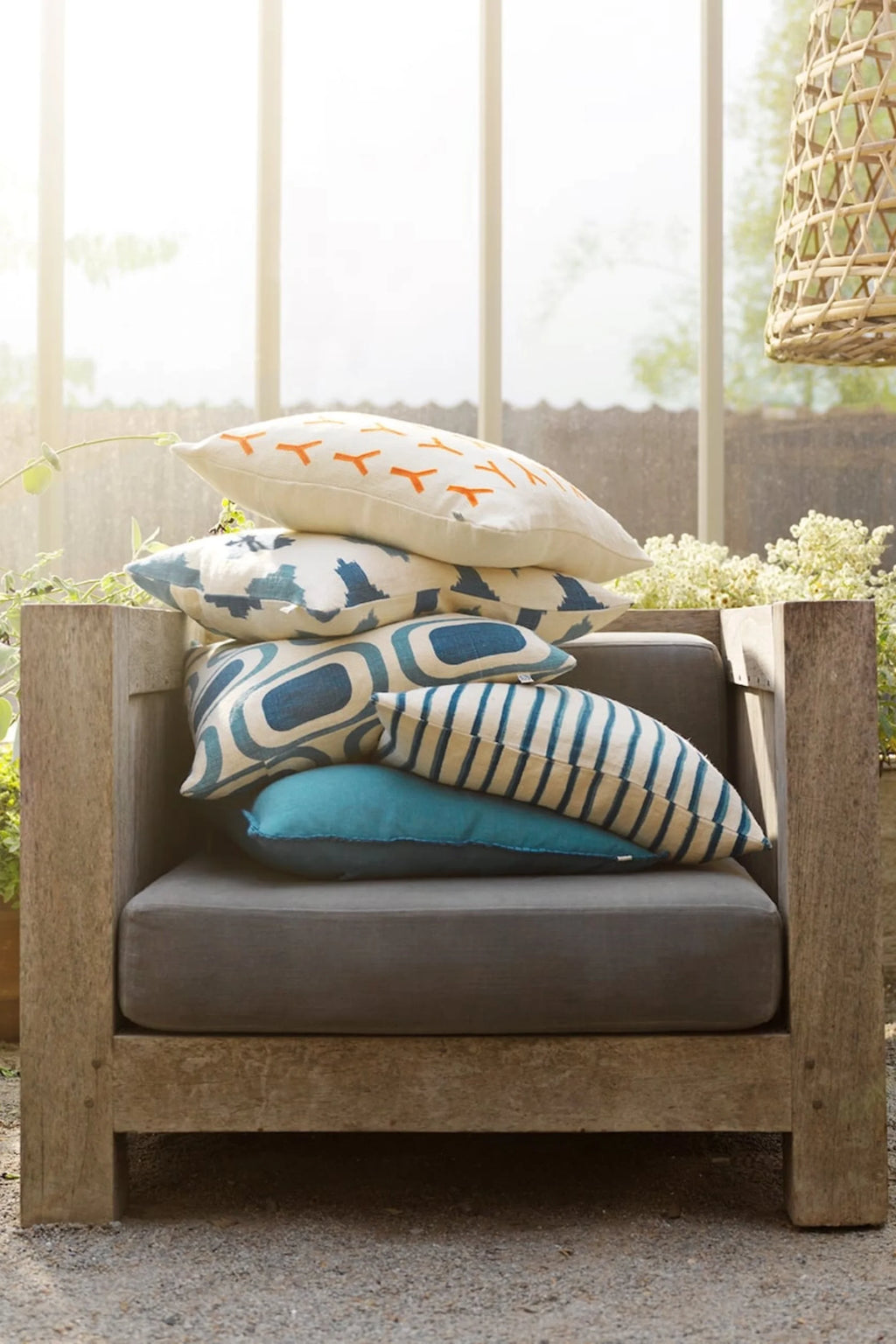 Ikat Agra Throw Pillow