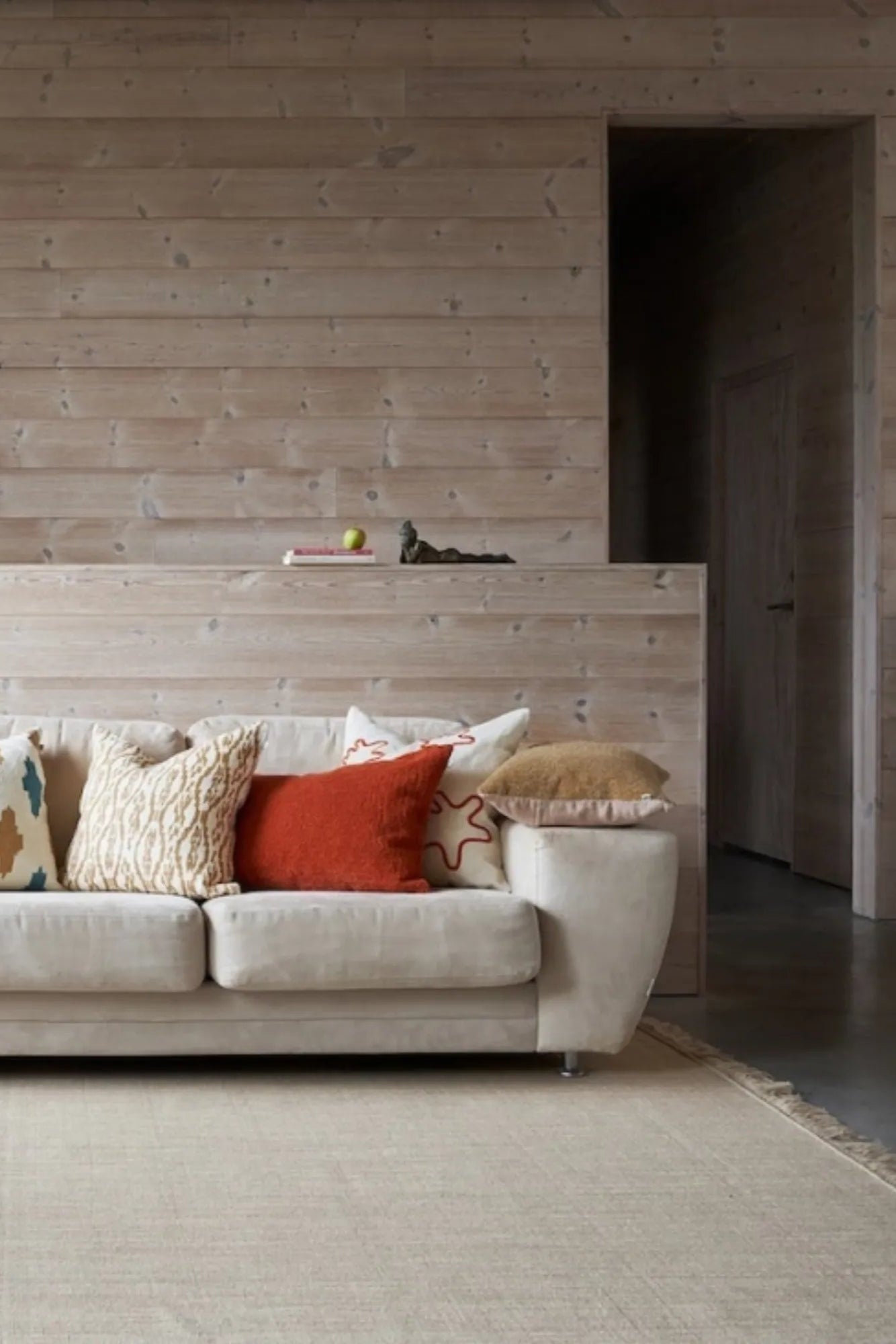 Nanda Wool Rug in versatile taupe and white, perfect for any room