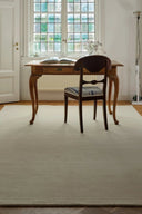 Handwoven Sana Wool Rug in natural beige and brown tones
