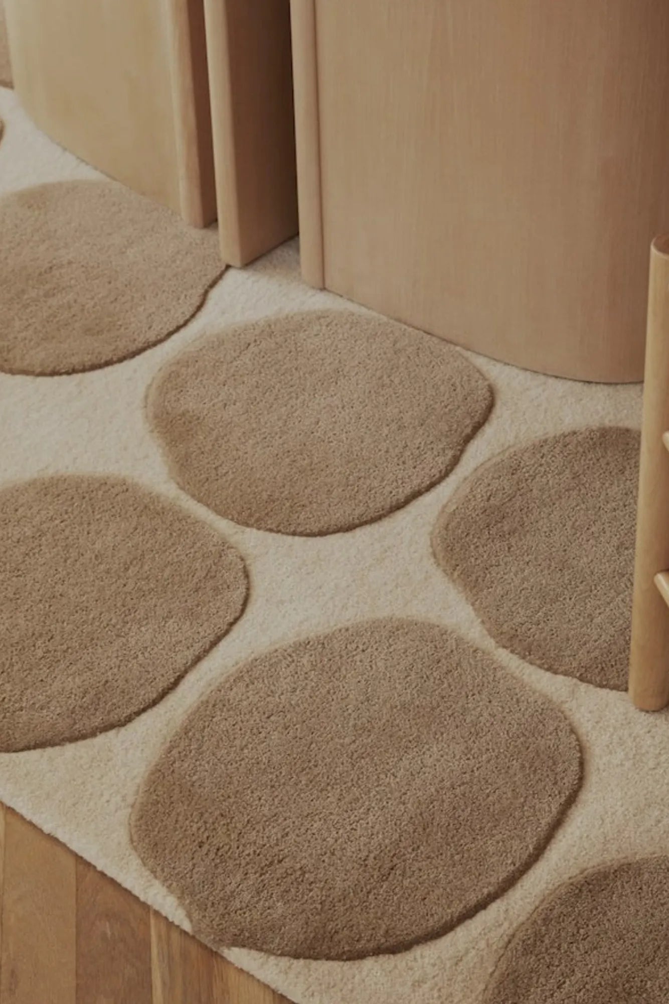 Durable Dots 2 Wool Rug suitable for high-traffic areas