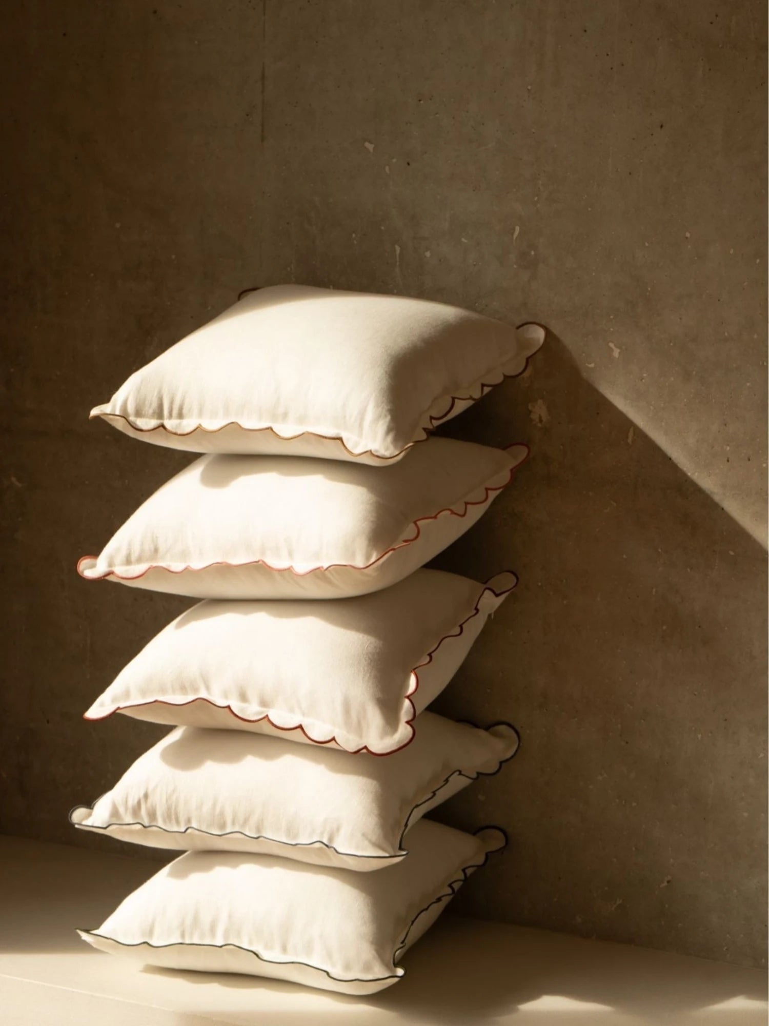 Scalloped Square Throw Pillow by Tomete - THAT COOL LIVING