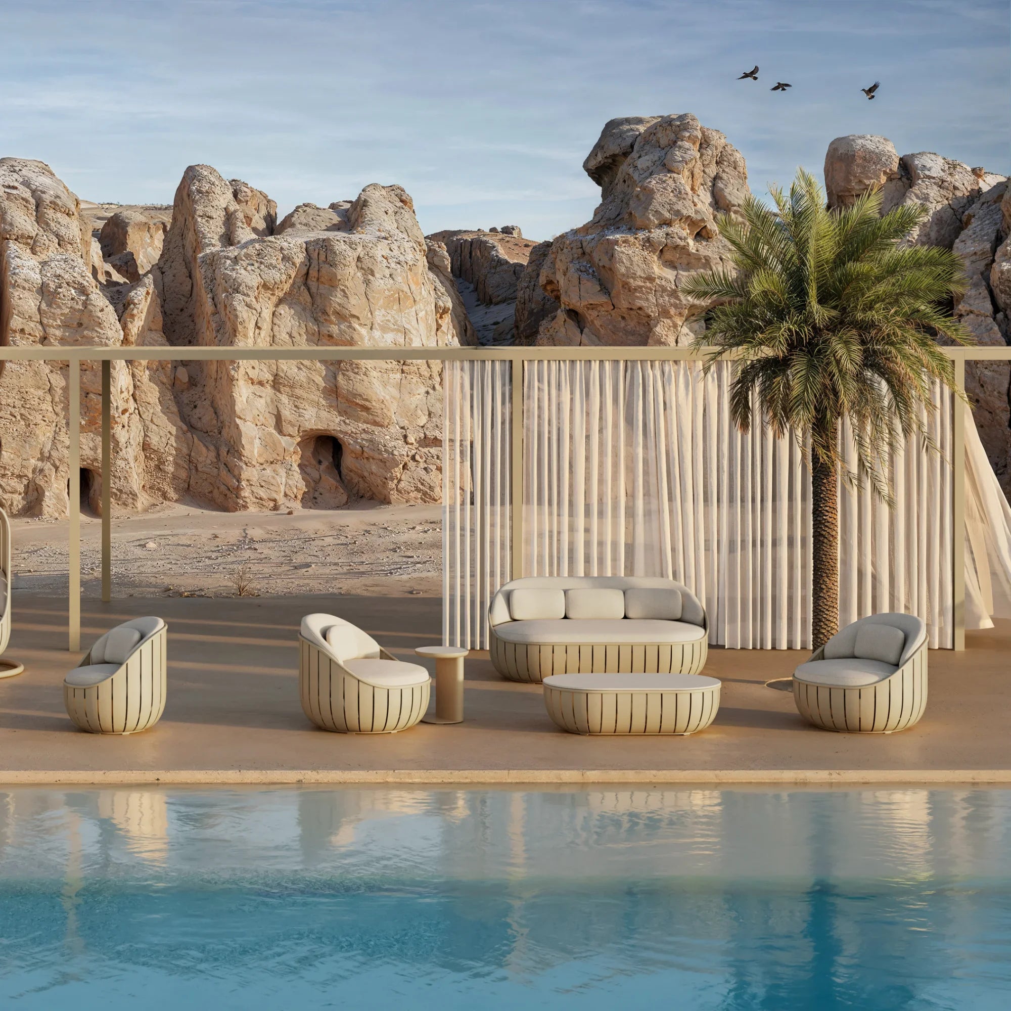 Arena Outdoor 2 Seat Sofa