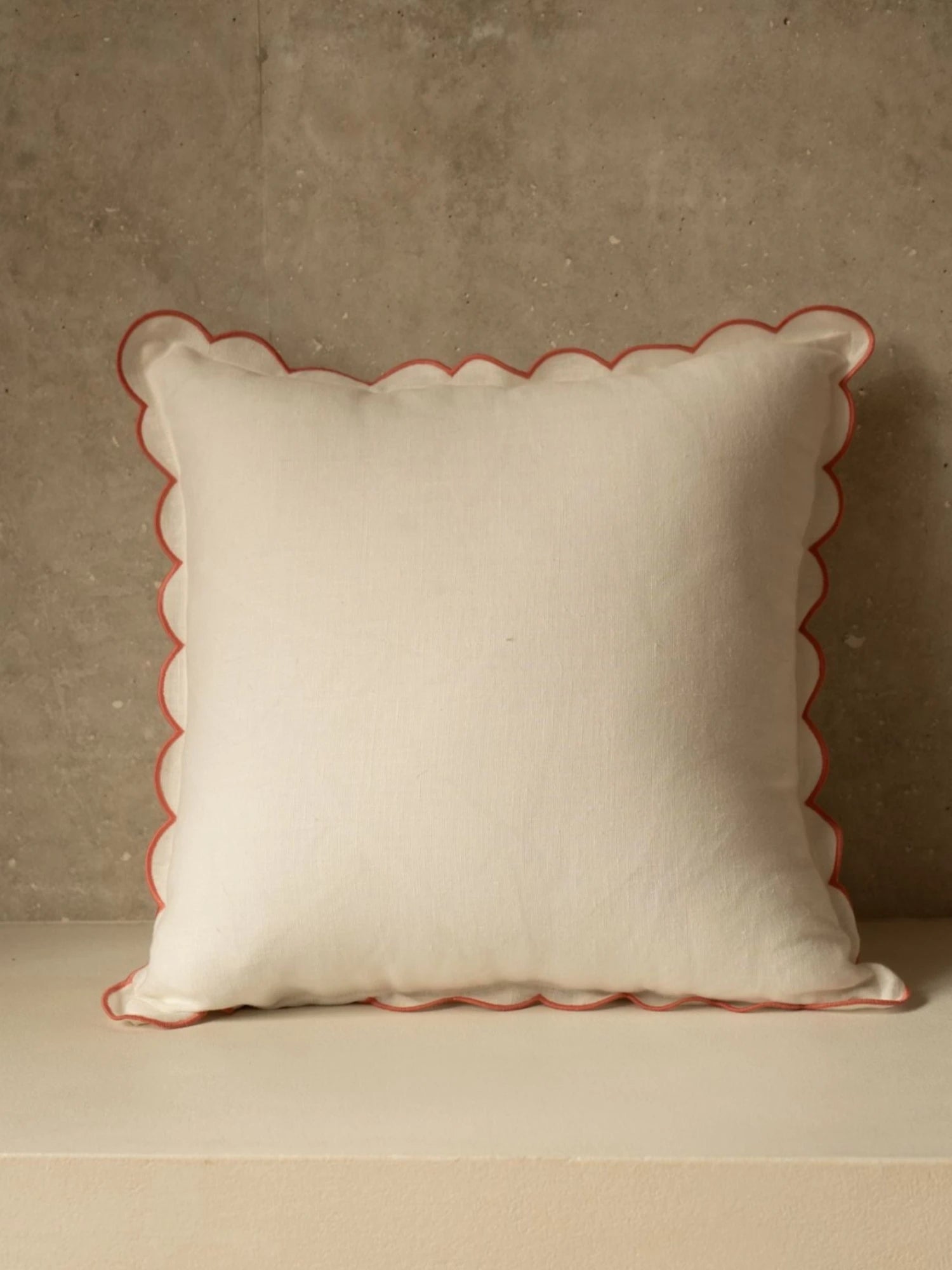 Scalloped Square Throw Pillow by Tomete - THAT COOL LIVING
