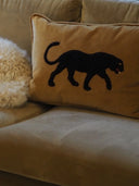 Black Panther Velvet Throw Pillow