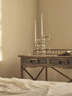 Chrome BMF Candle Holder as a stylish centerpiece for any modern home decor