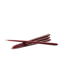 Set of 6 elegant taper candles, ideal for holiday gatherings and events.