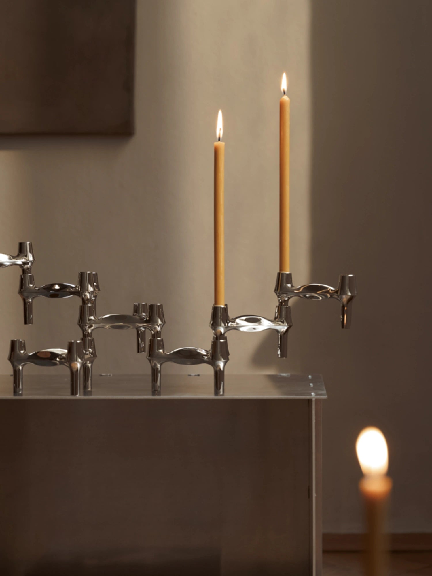 Pack of 8 candles, great for adding a touch of sophistication to your home.