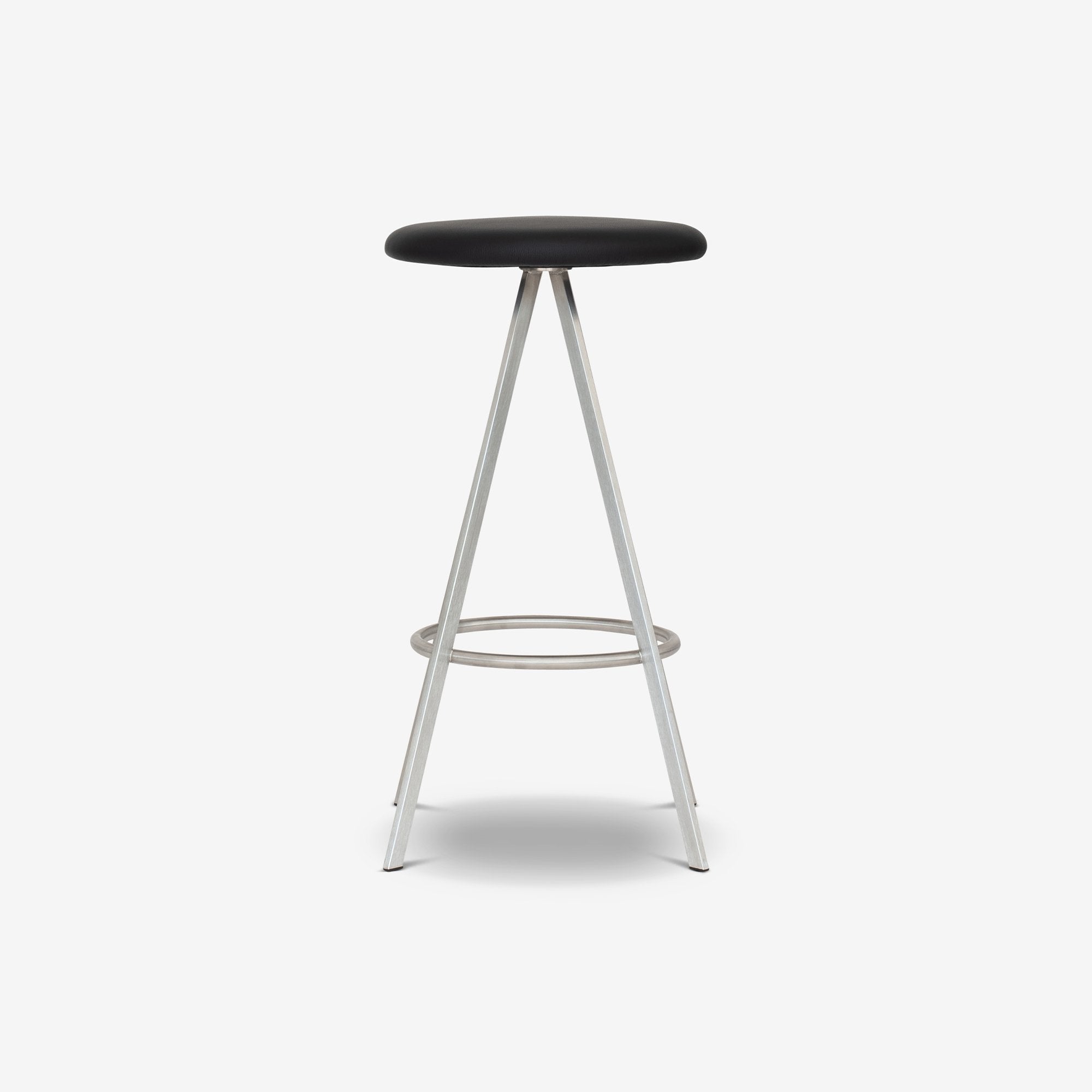 Quad-Space Stool | Black Leather - THAT COOL LIVING