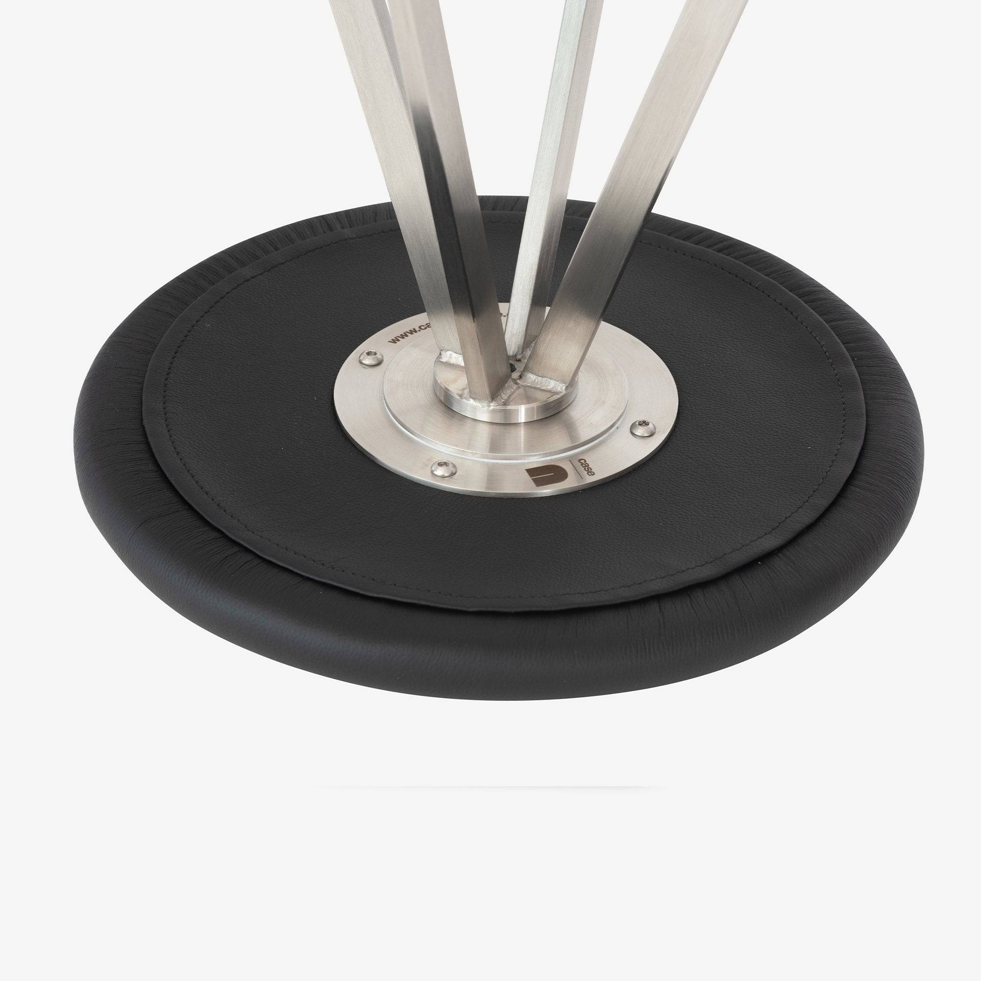 Quad-Space Stool | Black Leather - THAT COOL LIVING