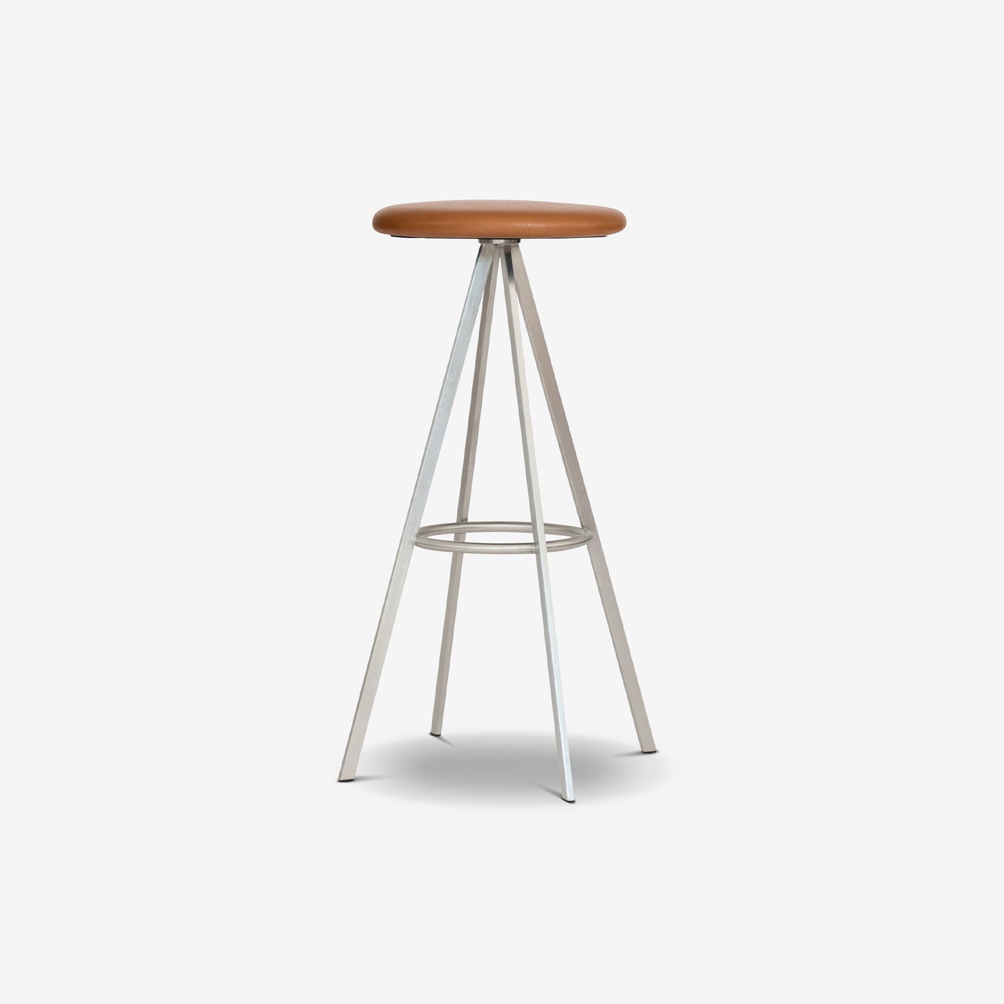 Quad-Space Stool | Tan Leather - THAT COOL LIVING