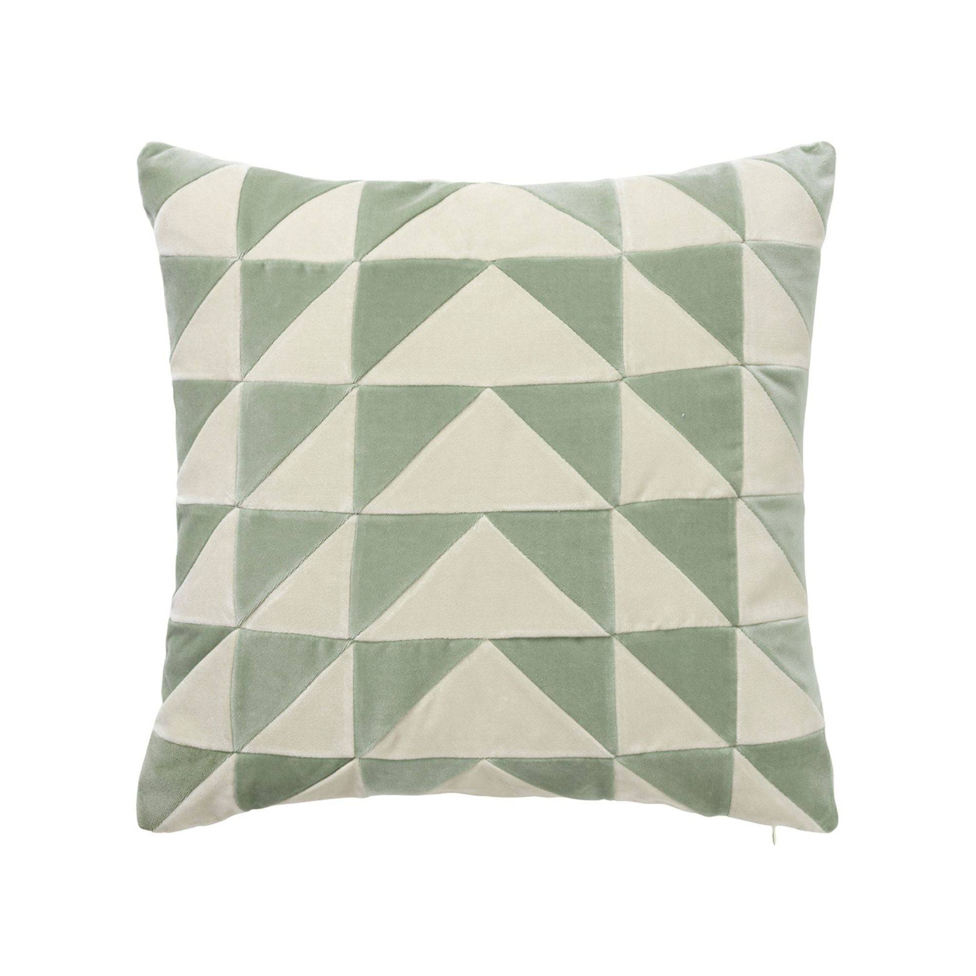 Elly Cushion - Mint & Dusty White - THAT COOL LIVING