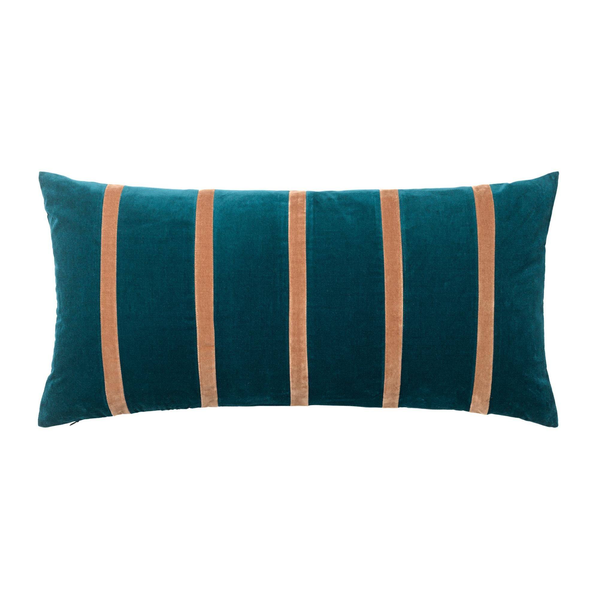 Coussin Pippa - New Petrol &amp; Camel