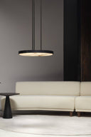 Anvers Pendant Lamp – Alabaster and Brass Lighting Fixture - CTO Lighting - That Cool Living - Ceiling Light
