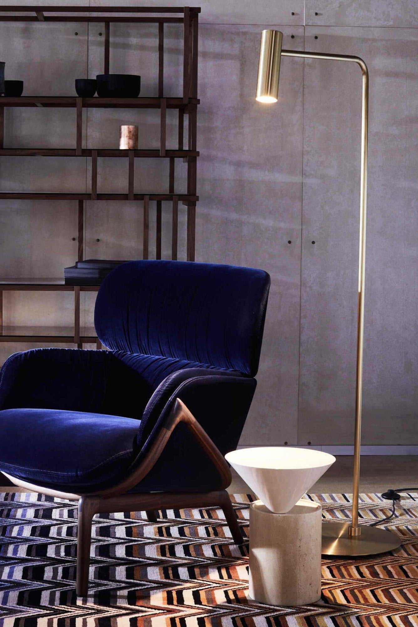 Heron Floor Lamp | Brass by CTO Lighting - THAT COOL LIVING