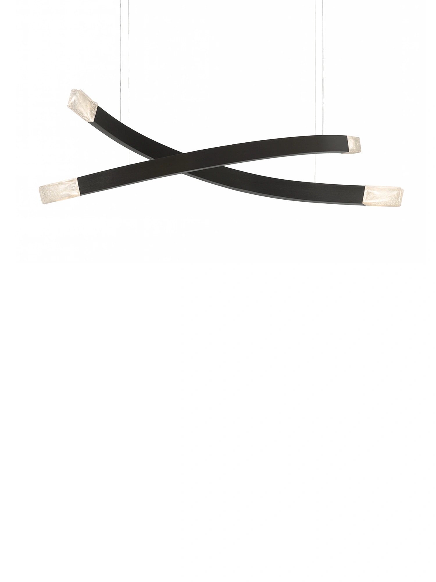 Trace Linear X Chandelier by CTO Lighting - THAT COOL LIVING