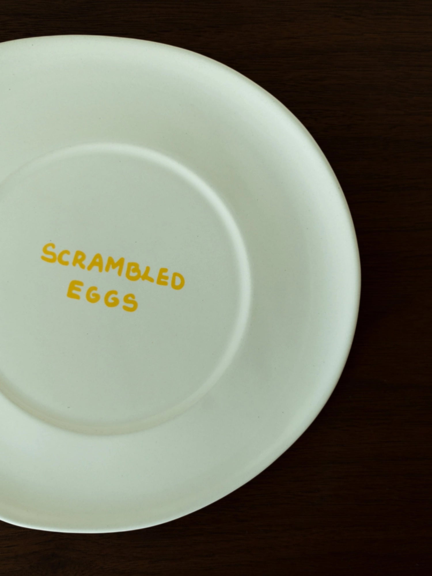Scrambled Eggs Plate by TCL Selects - THAT COOL LIVING