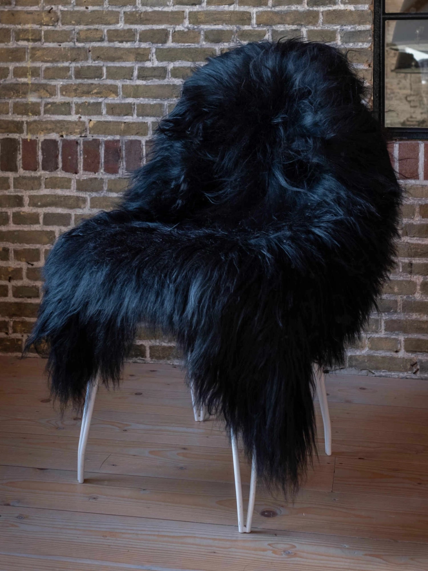 Icelandic Long-Hair Sheepskin Hide - Black by TCL Selects - THAT COOL LIVING