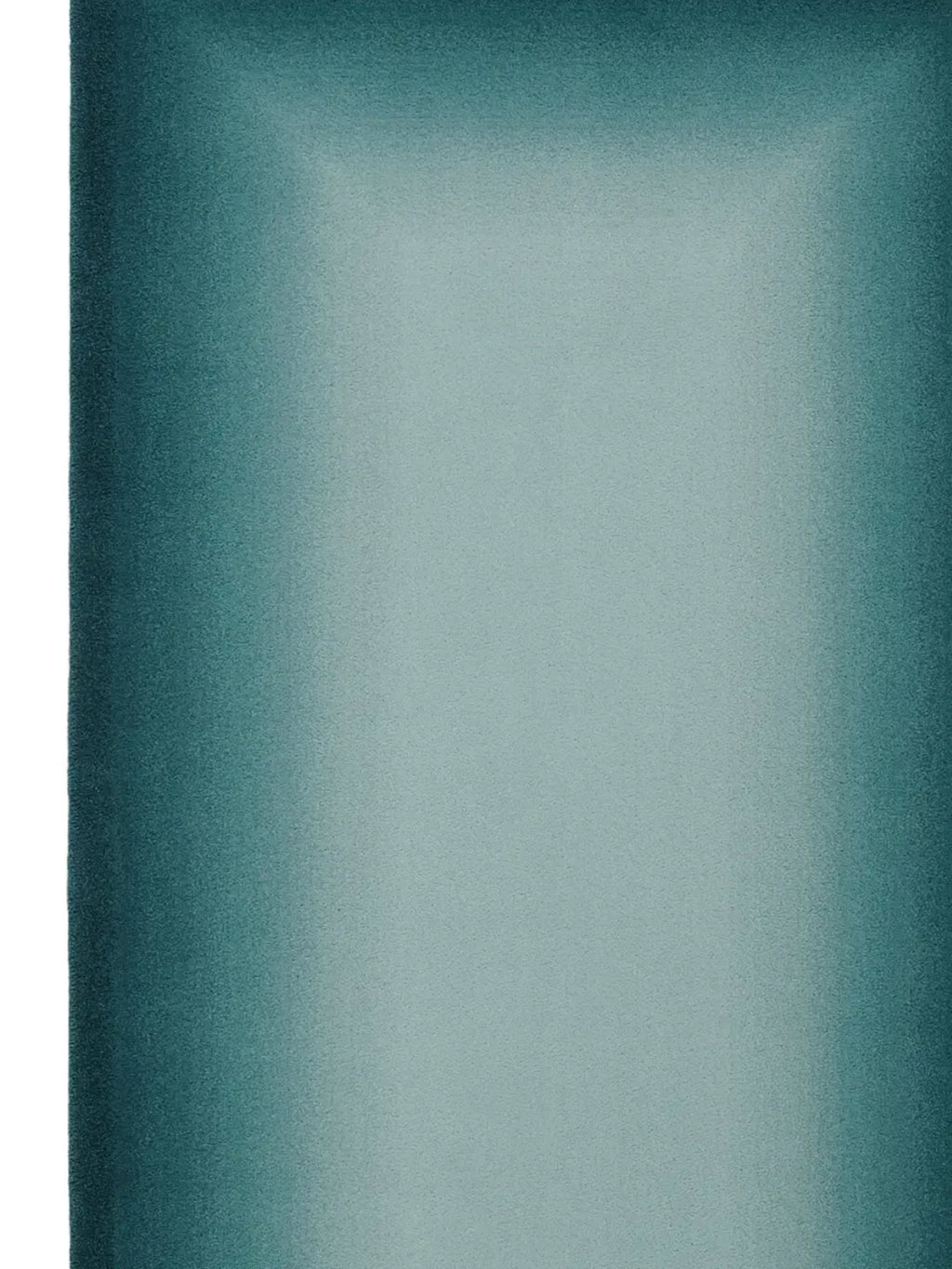 alp_ Degradé Border Turquoise Green Rug, a contemporary area rug featuring a striking ombré color gradient that transitions from a rich, deep teal green at the edges to a soft, lighter sea.