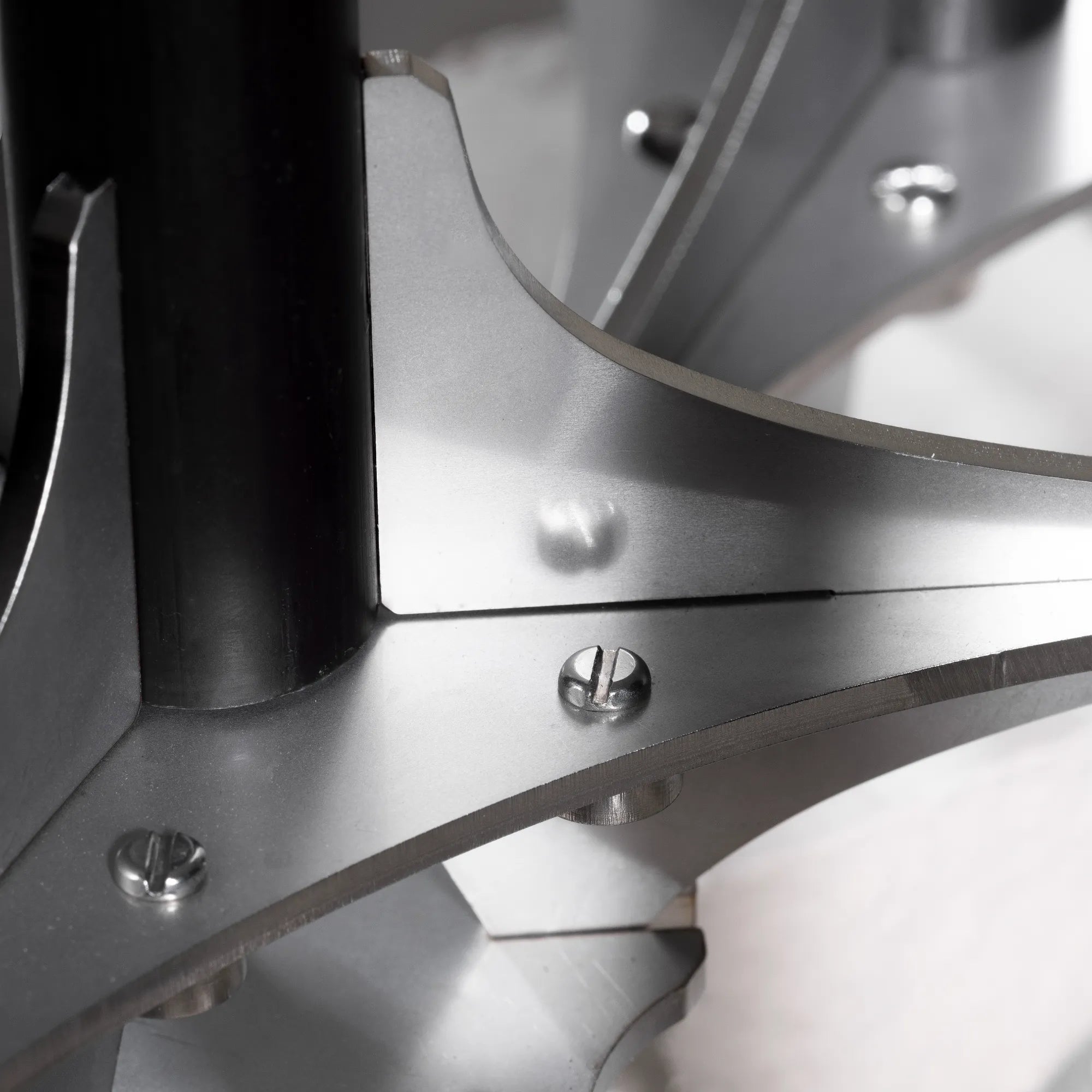  Stylish modular candle holder with black metal finish and geometric details