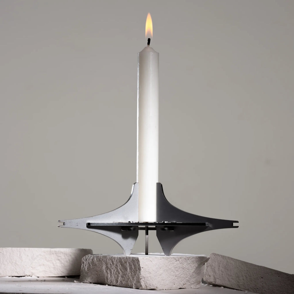  Contemporary minimalist candle display with stylish modular construction