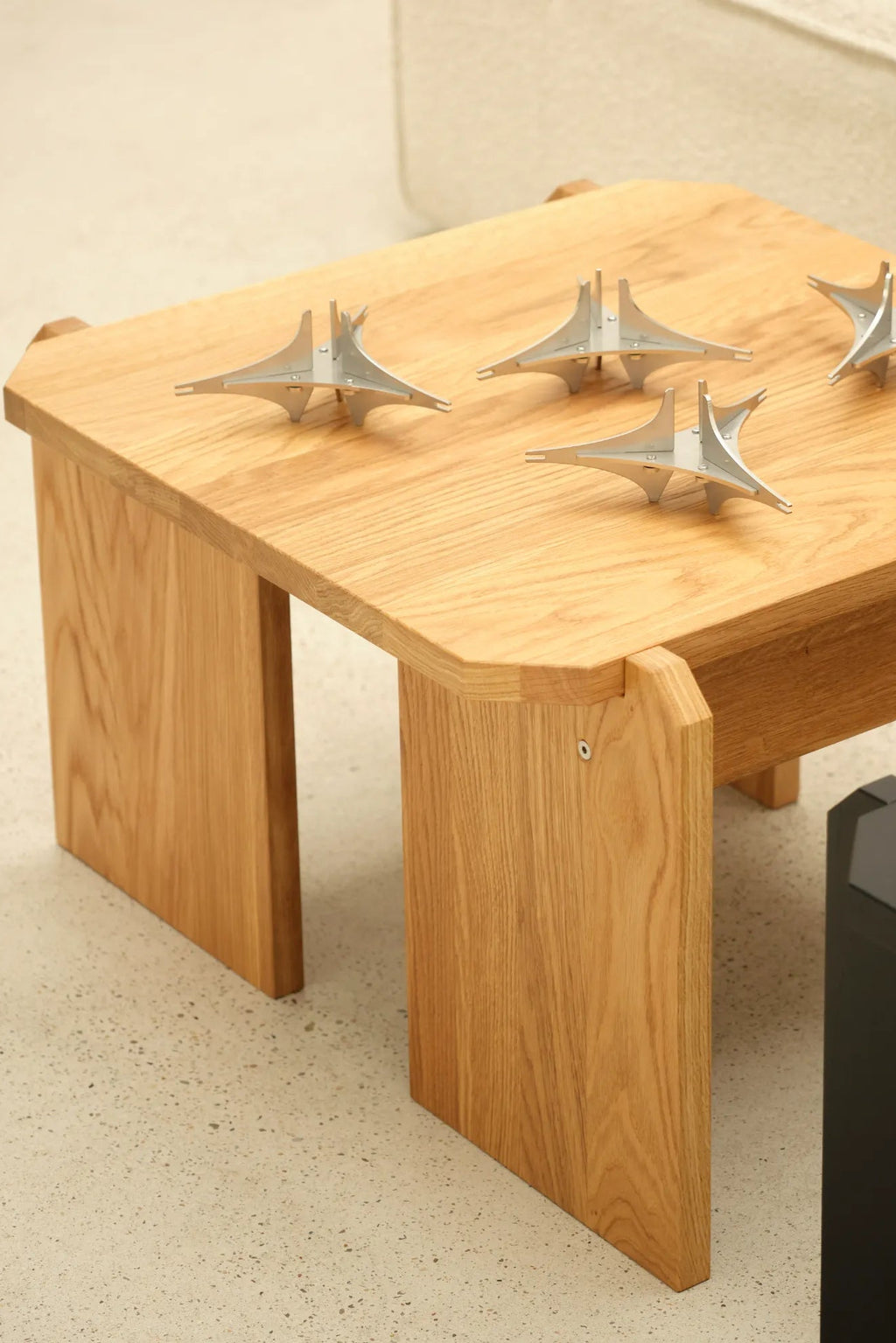 Modern Stamp Coffee Table with spacious storage compartment and clean lines