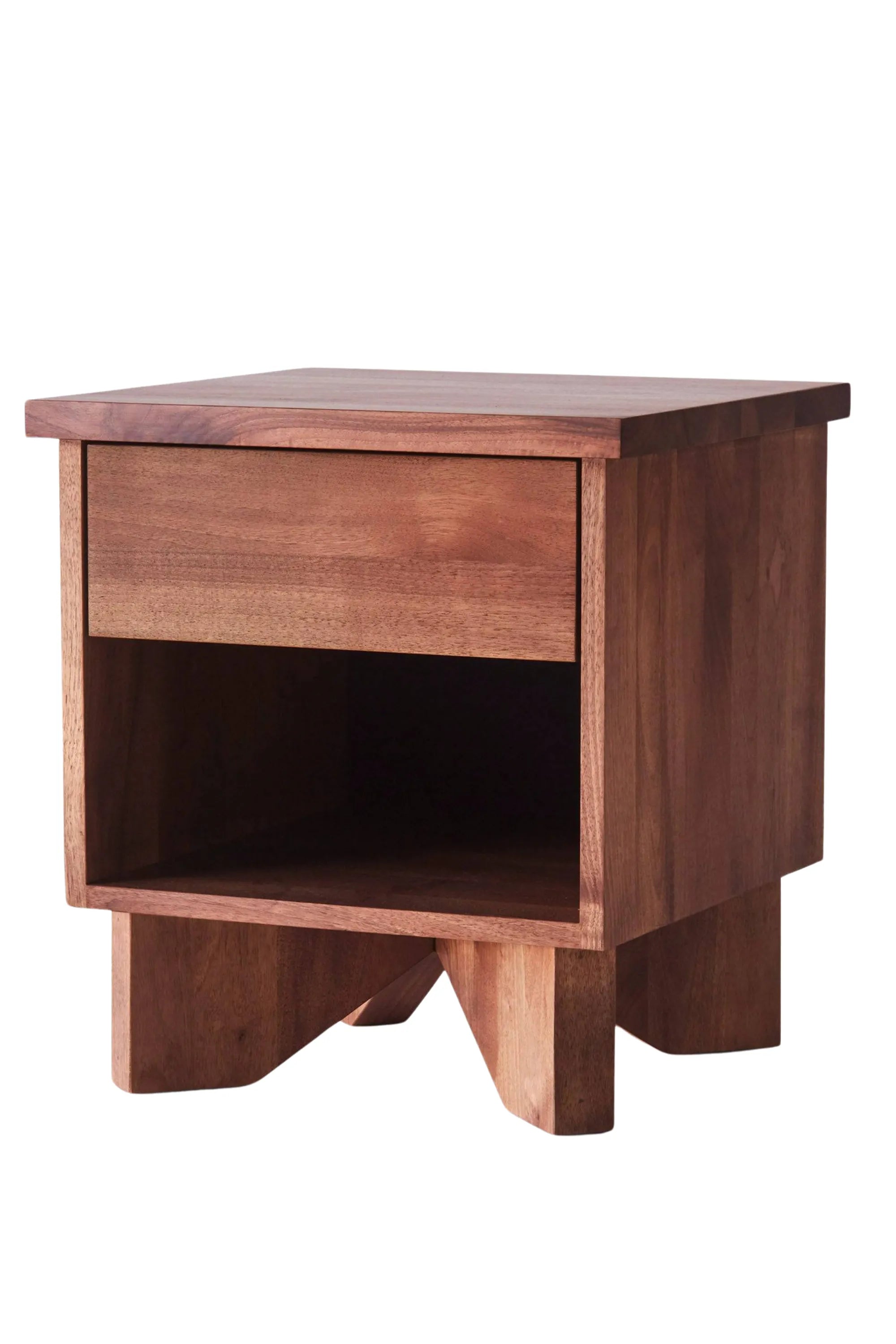 V Bedside Table Walnut - THAT COOL LIVING