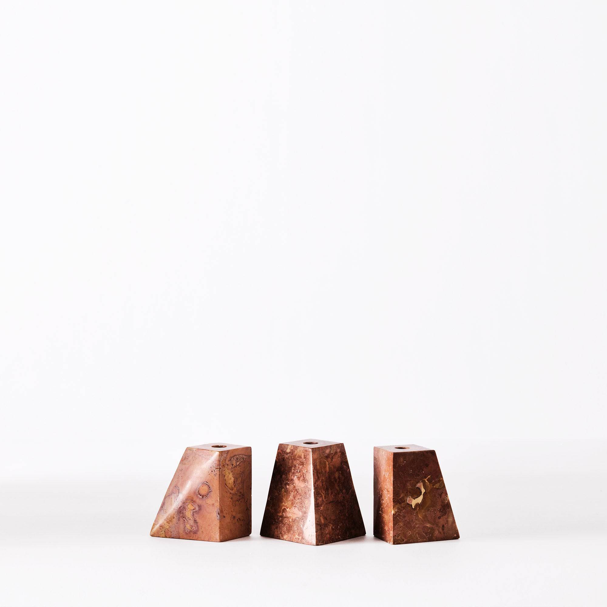 Pyramid Candle Holders Red - THAT COOL LIVING