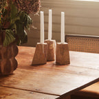 Pyramid Candle Holders Red - THAT COOL LIVING