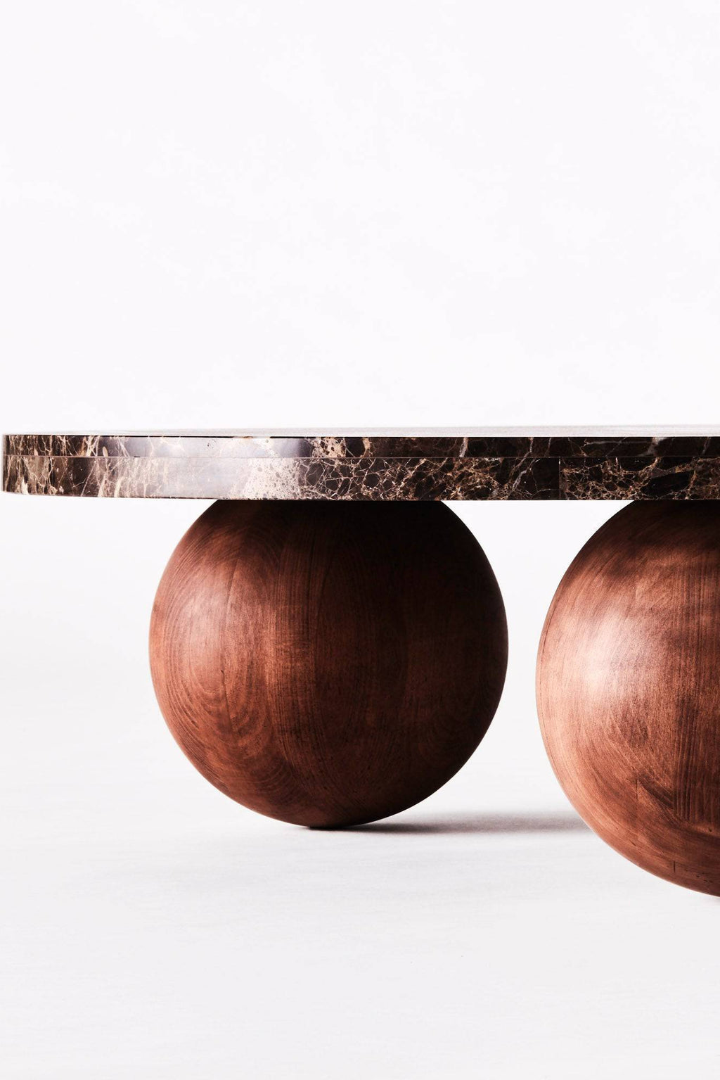 Sphere Round Sofa Table Emperador - THAT COOL LIVING