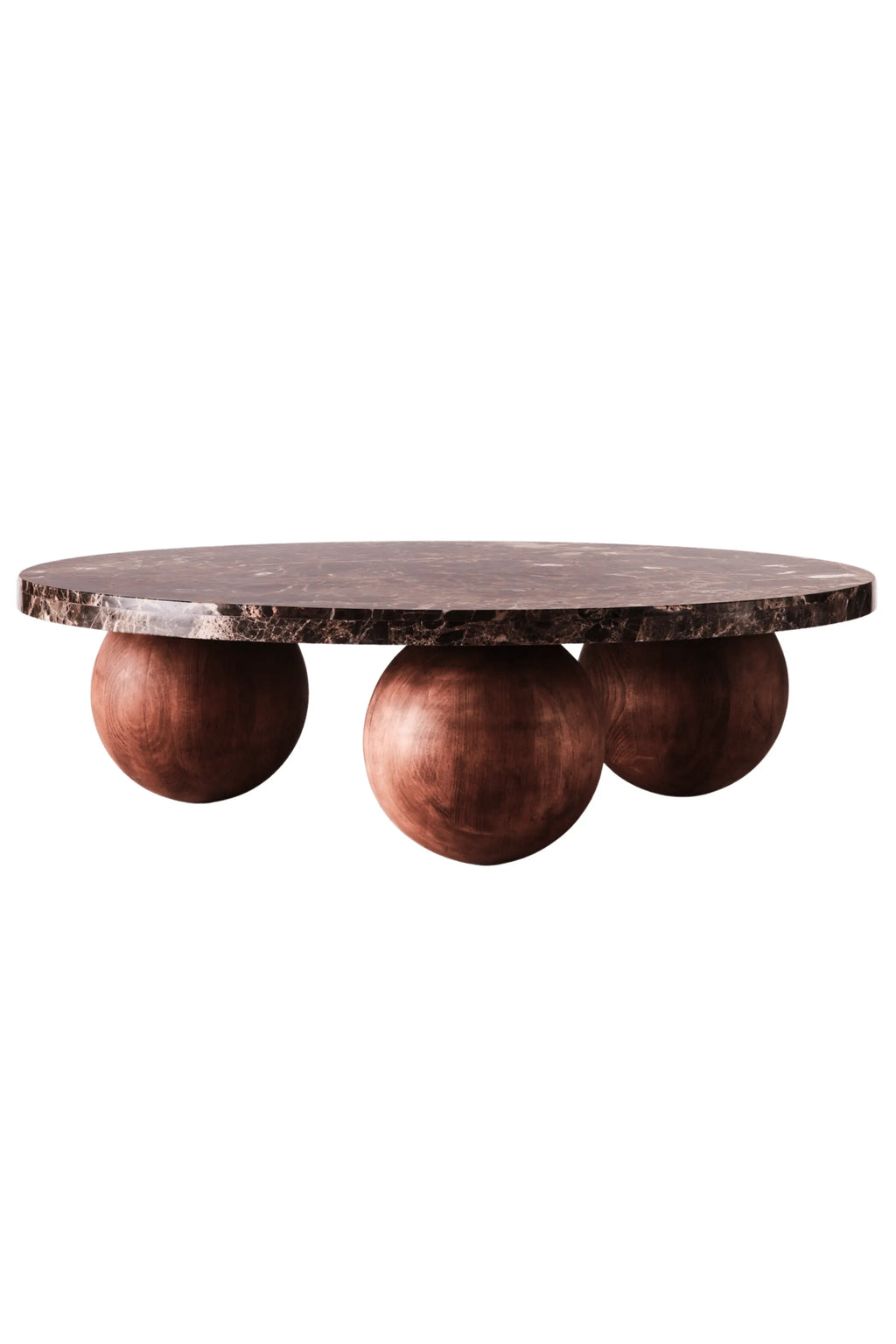 Sphere Round Sofa Table Emperador - THAT COOL LIVING