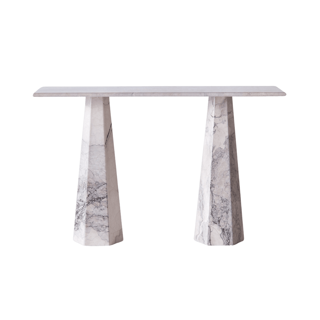 Hexagon Console Table Albanian Grey - THAT COOL LIVING