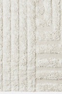 Shaggy Labyrinth White Rug - THAT COOL LIVING