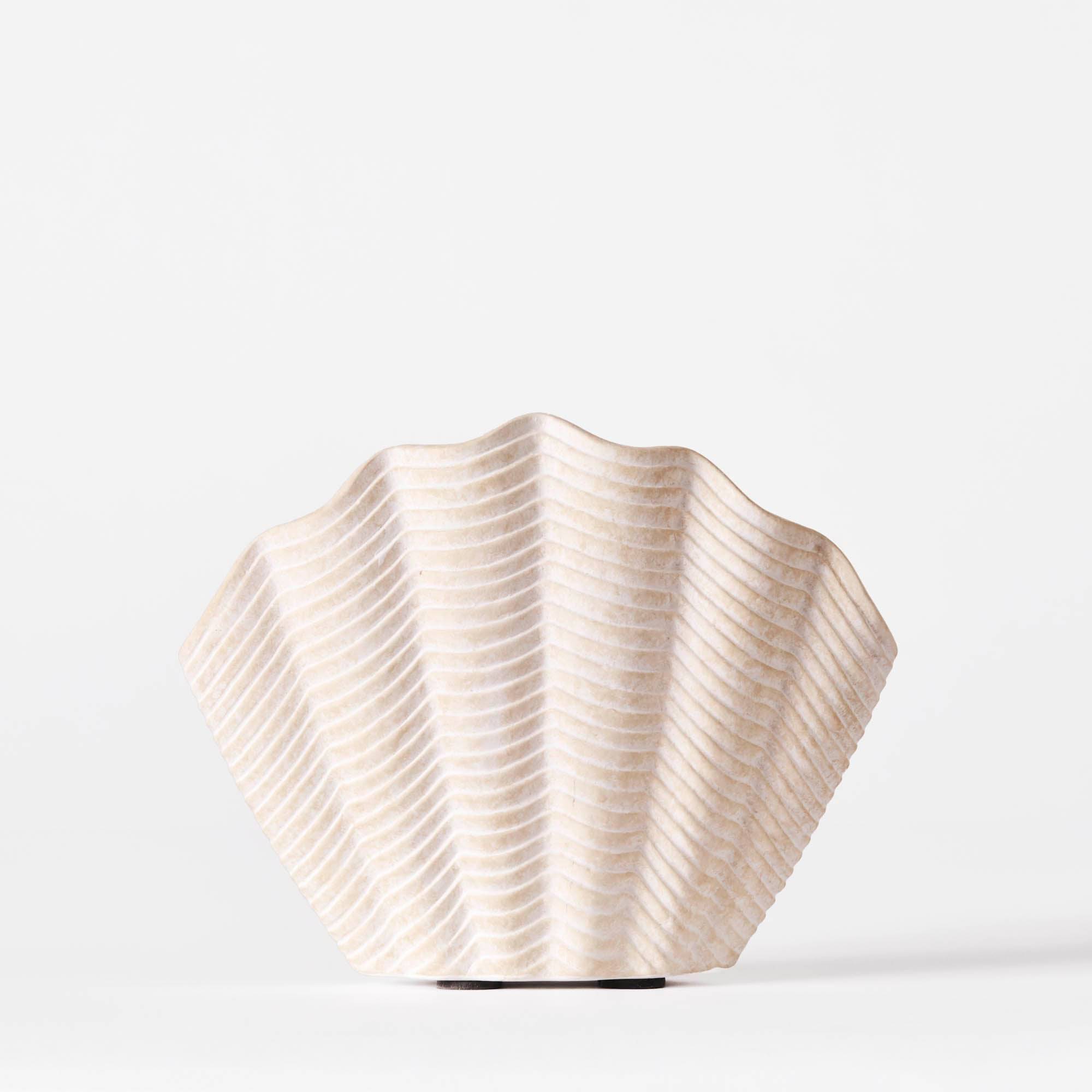 Concha Vase White Medium - THAT COOL LIVING