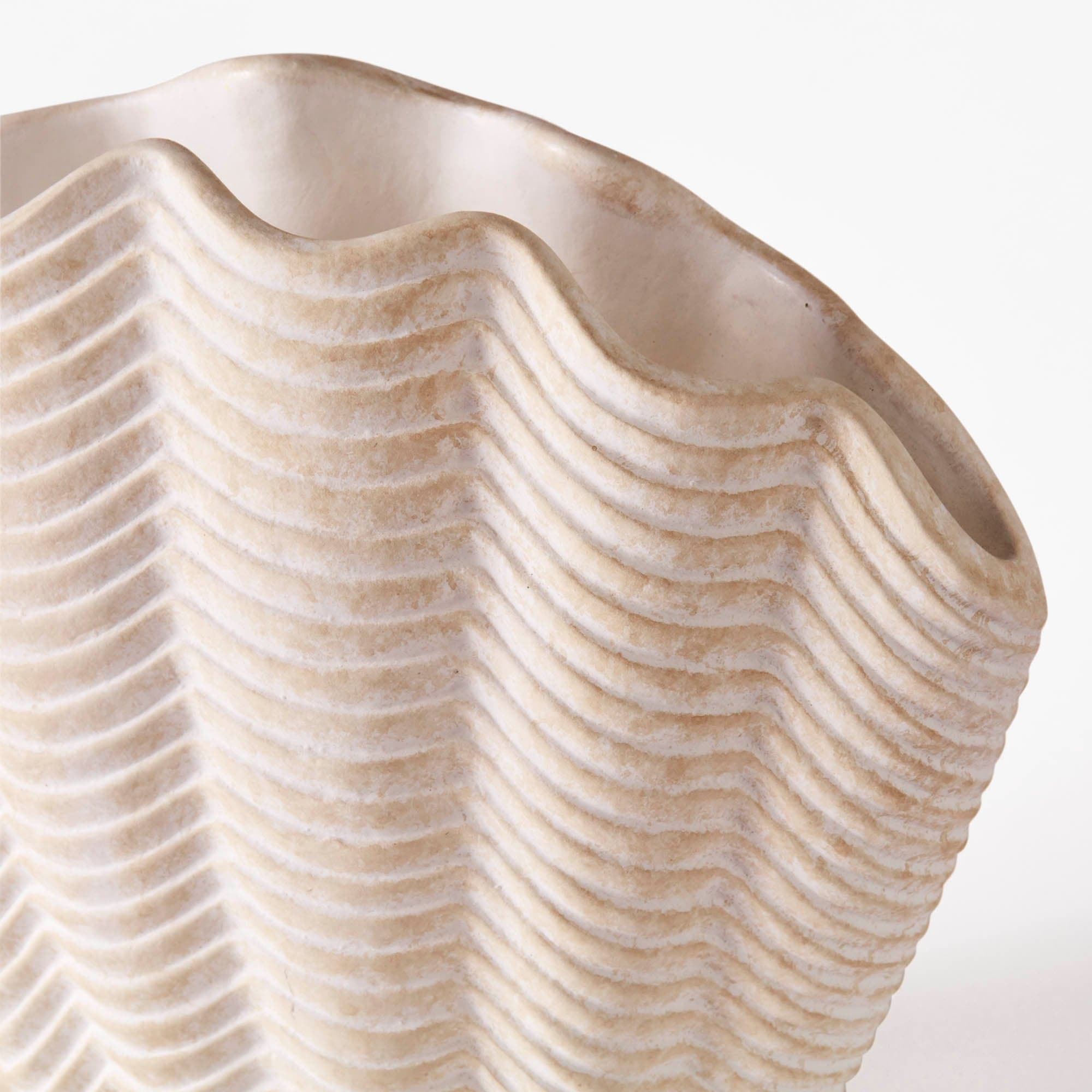 Concha Vase White Medium - THAT COOL LIVING