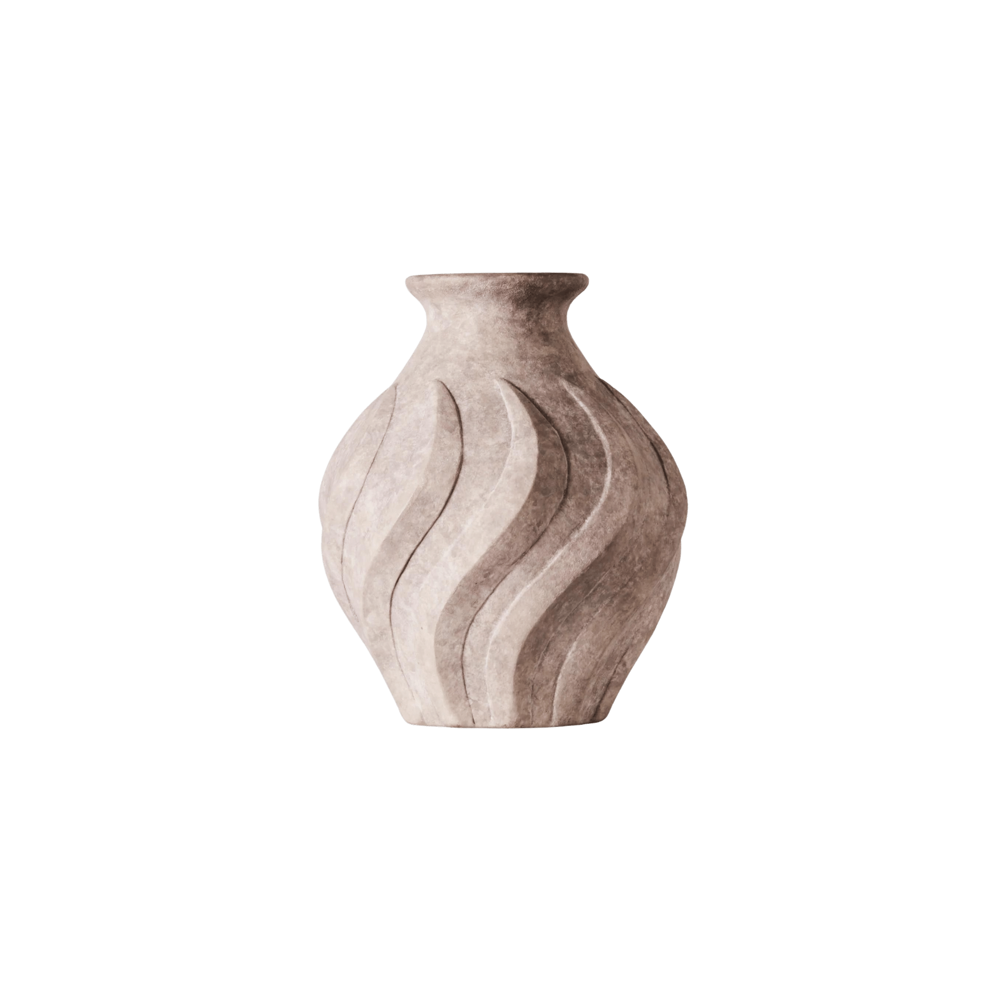 Swirl Vase Grey Small - THAT COOL LIVING