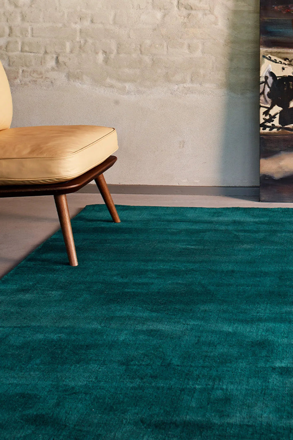 Ethically sourced jute Earth Rug with intricate design