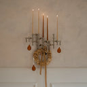 Wall Hanger Candle Holder - Chrome - Configuration 3 - THAT COOL LIVING