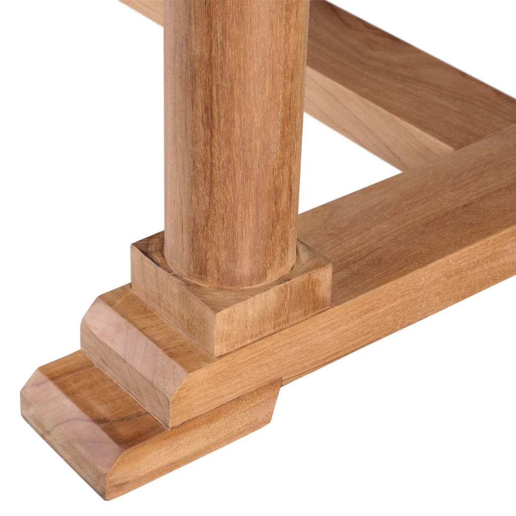 That Cool Living - Bell Rive Outdoor Dining Table – Natural Teak Outdoor Dining - Eichholtz