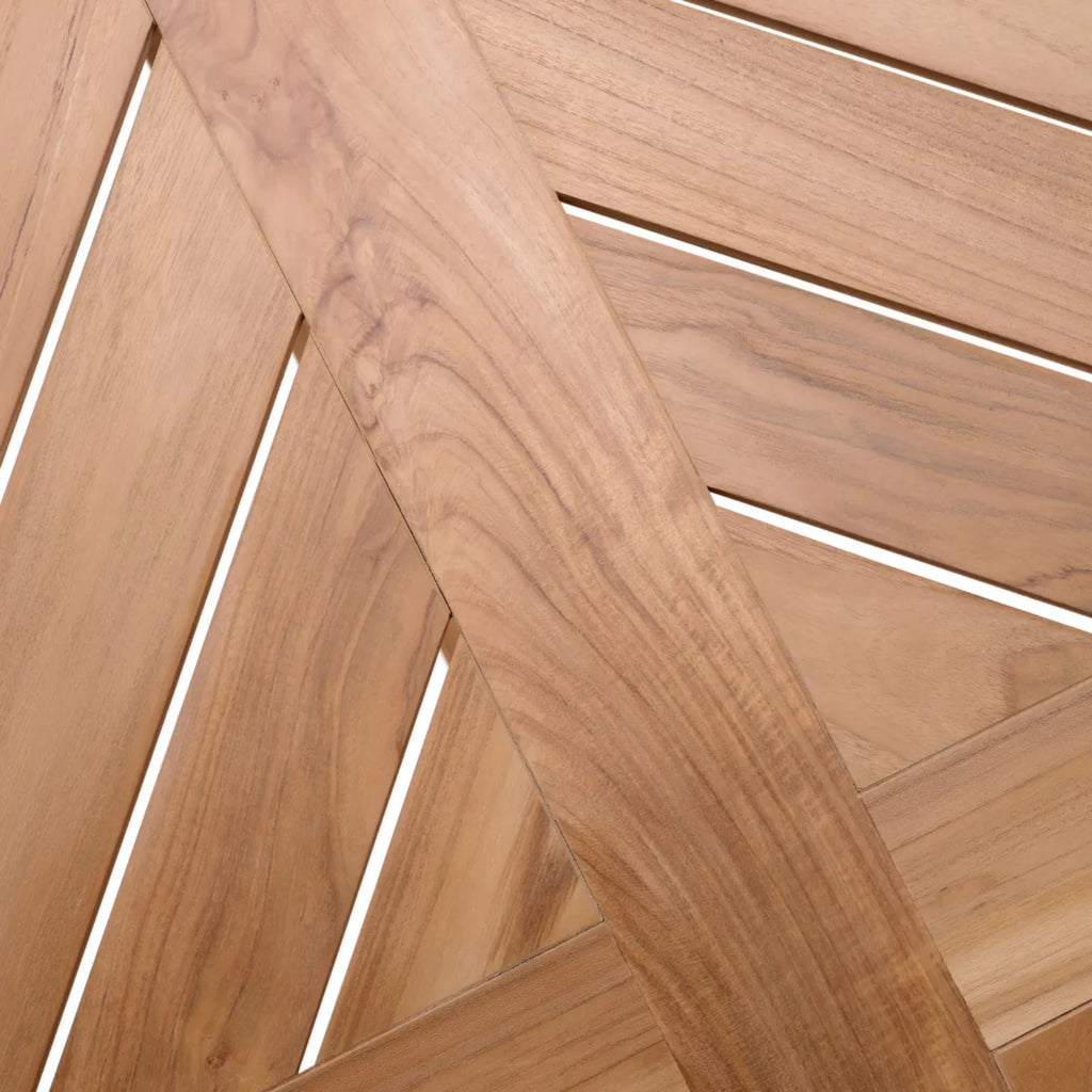 That Cool Living - Bell Rive Outdoor Dining Table – Natural Teak Outdoor Dining - Eichholtz