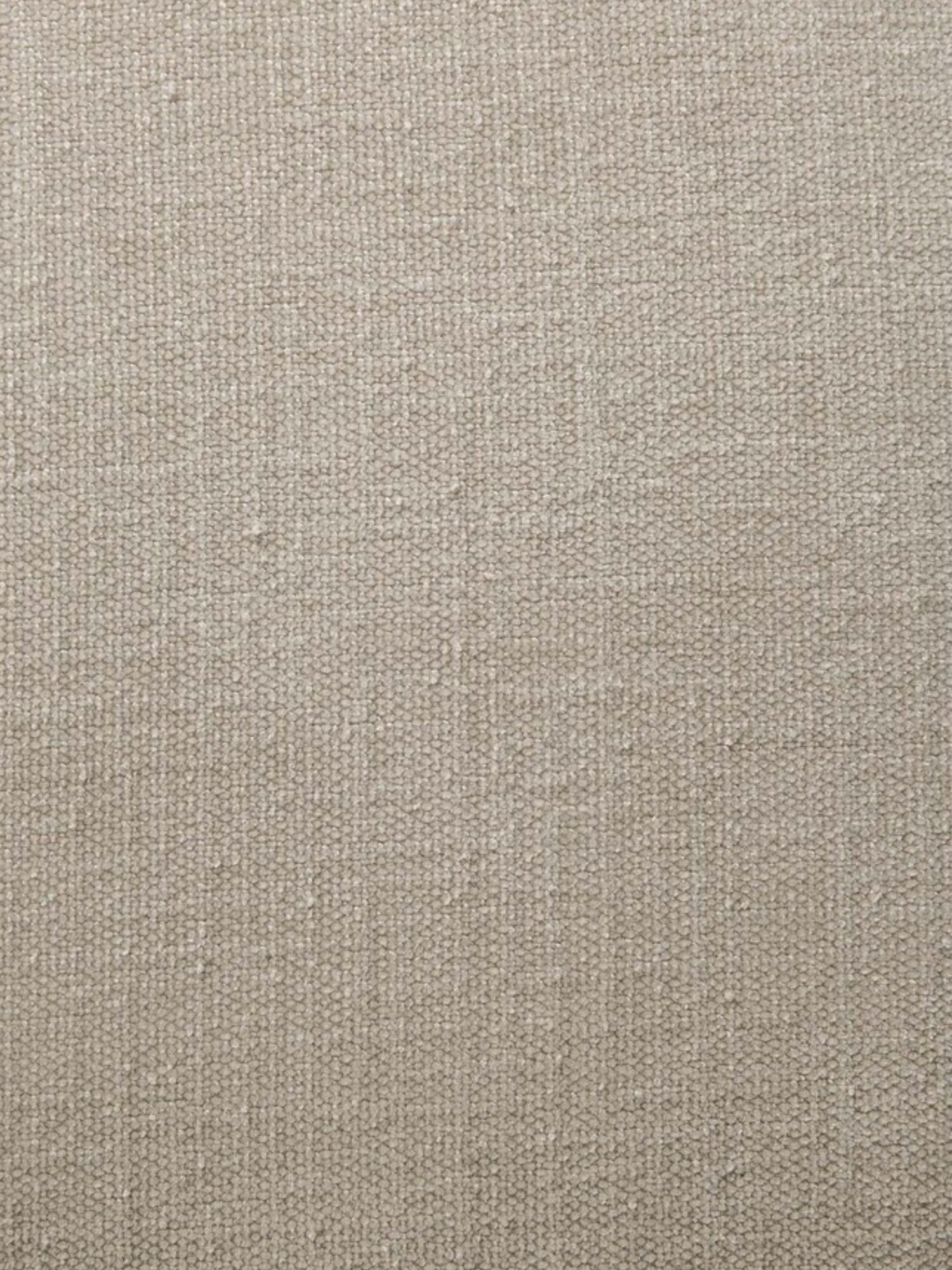 Ethnicraft Roller Max Pouf's light beige fabric. A detailed close-up of the premium, tightly woven textile, revealing its subtle texture and natural, earthy tone, perfect for modern interiors.