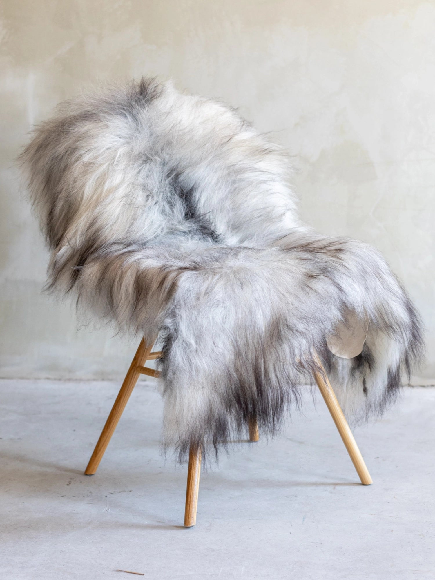 Icelandic Long-Hair Sheepskin Hide - Natural Grey by TCL Selects - THAT COOL LIVING