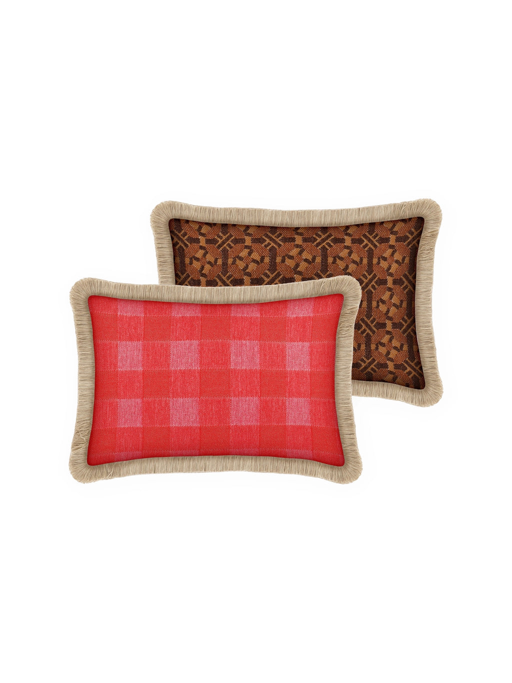 Double Sided Brigitte & Coco Throw Pillow