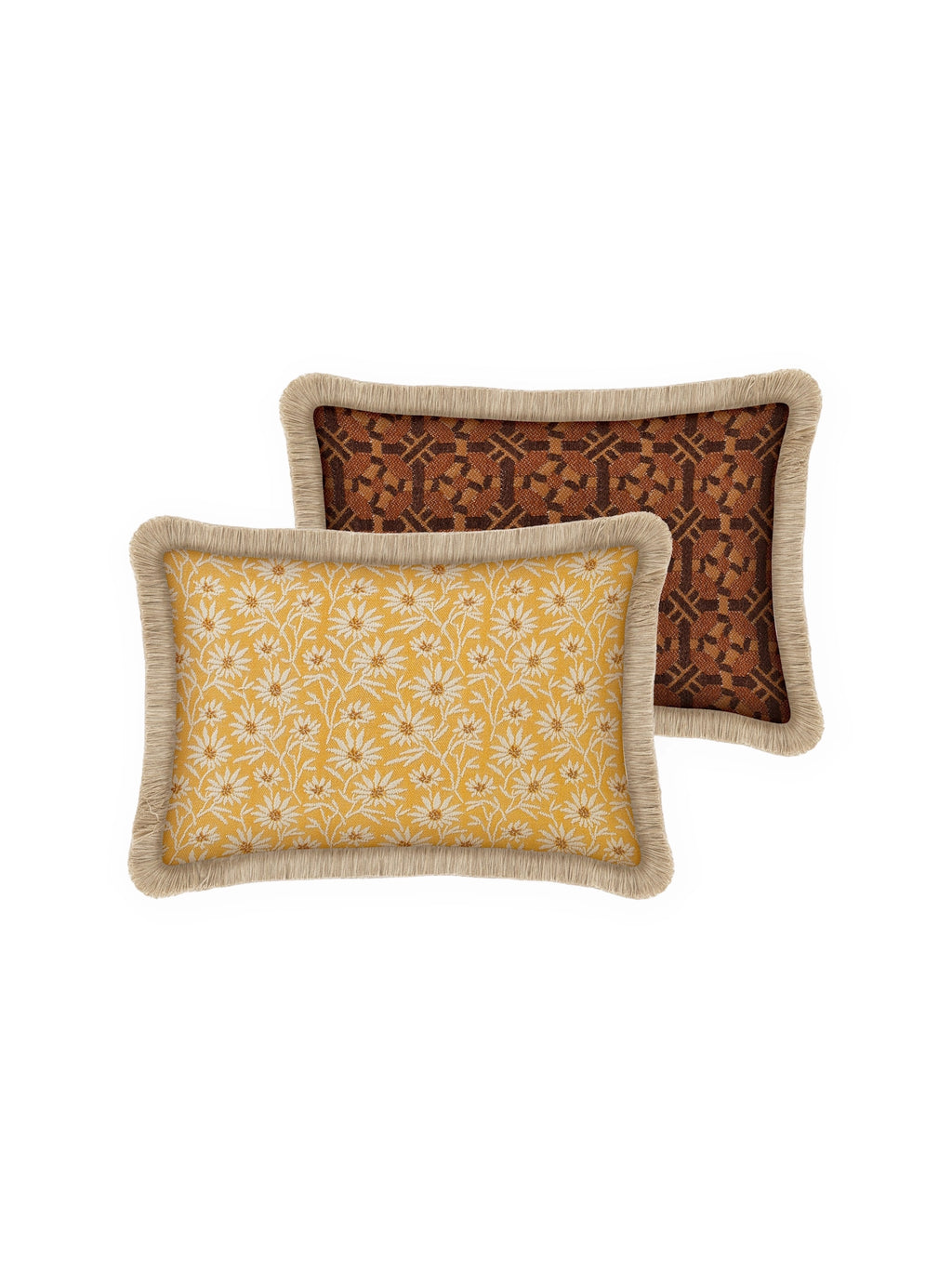 Double Sided Mako & Coco Throw Pillow