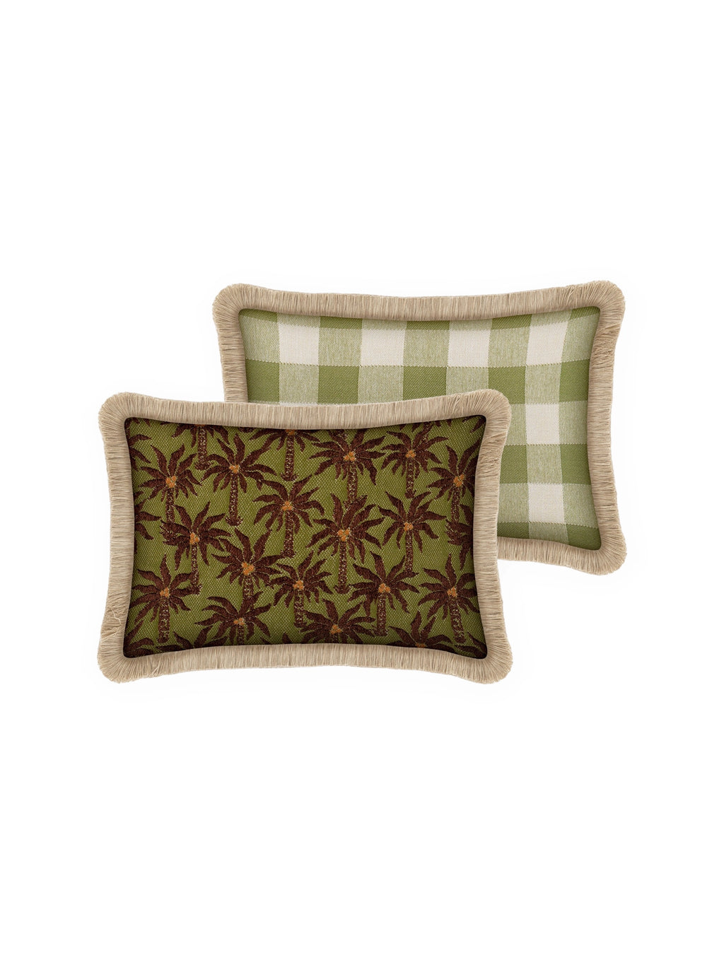 Double Sided Laura & Brigitte Throw Pillow