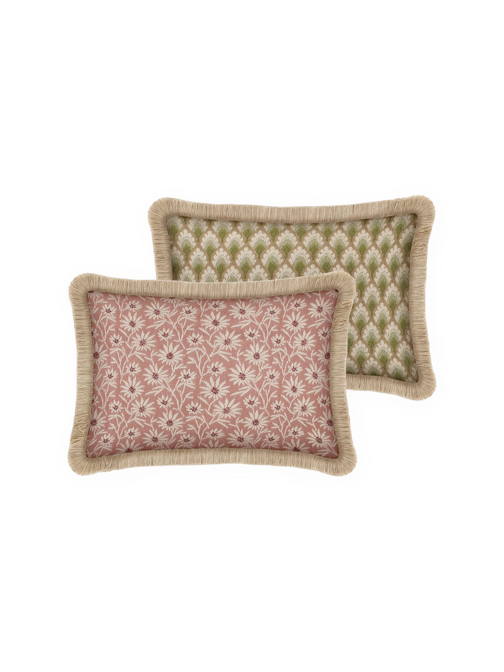 Double Sided Mako & Jessica Throw Pillow