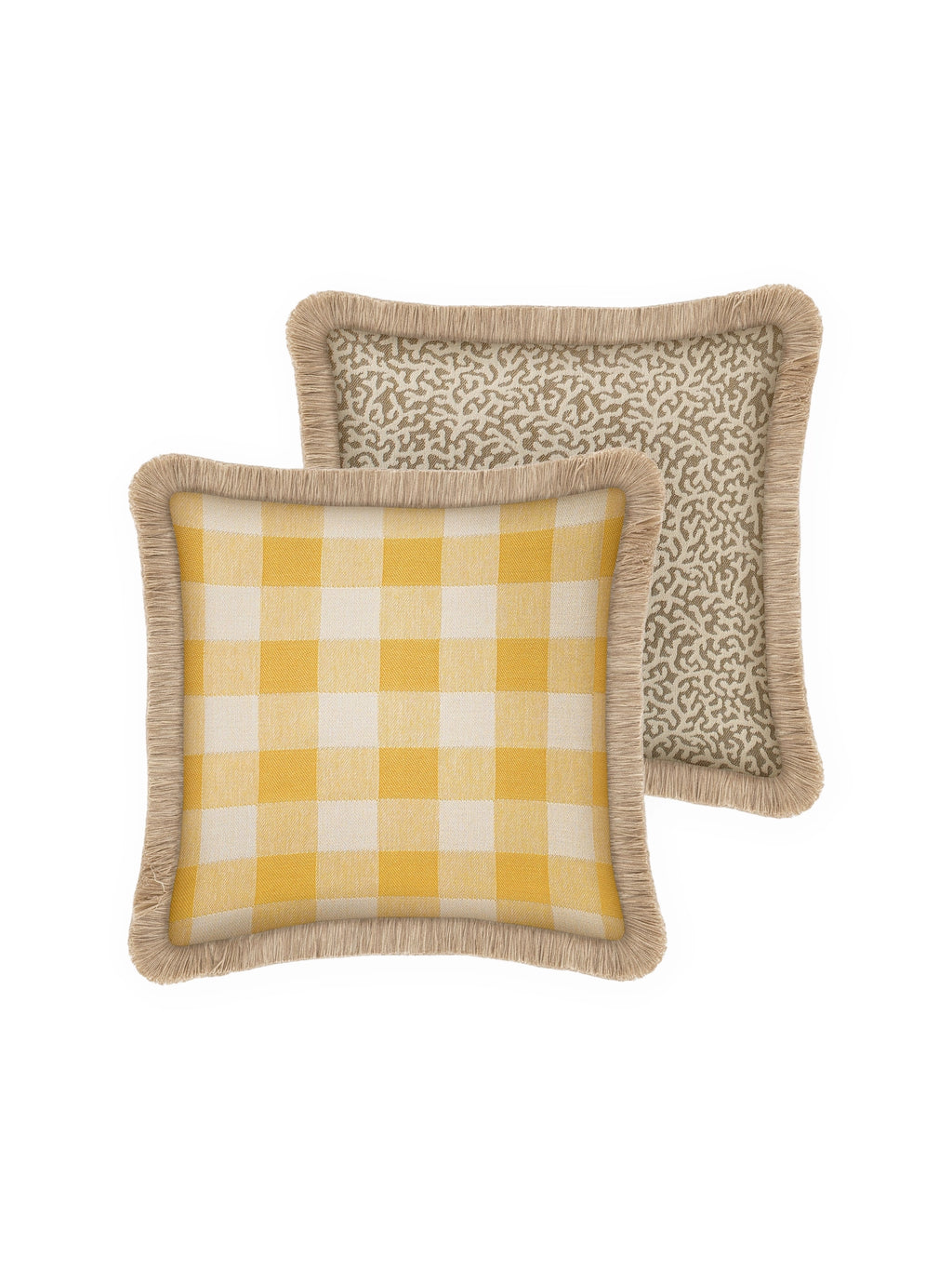 Double Sided Brigitte & Lauren Throw Pillow
