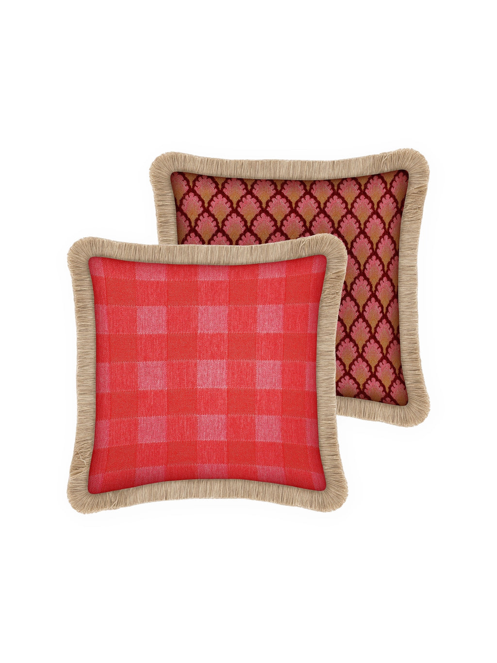 Double Sided Brigitte & Jessica Throw Pillow