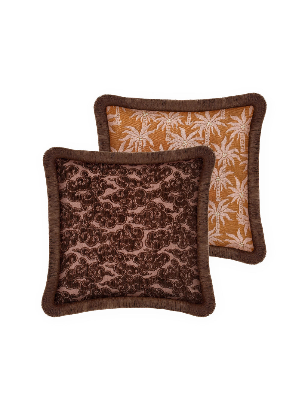 Double Sided Yin & Laura Throw Pillow