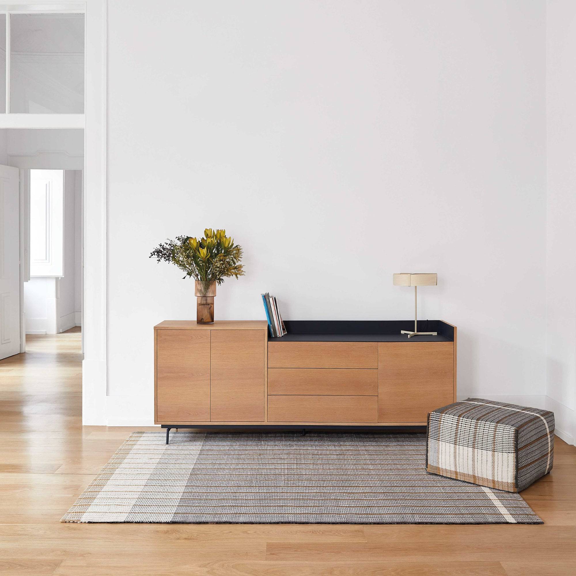 Reversible Pouf - Black - THAT COOL LIVING